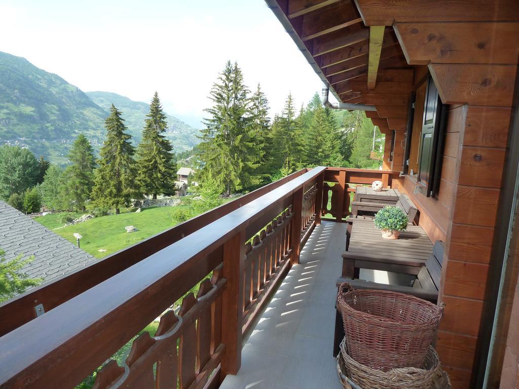 Chalet Charming Grächen Buitenkant foto