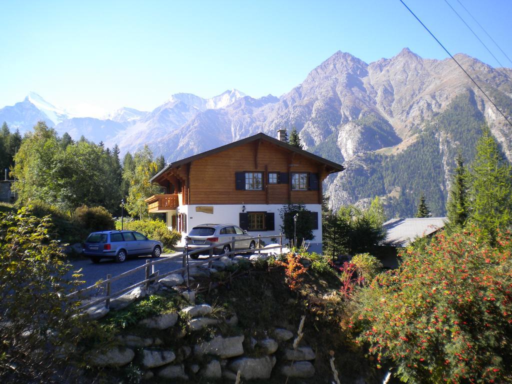 Chalet Charming Grächen Buitenkant foto