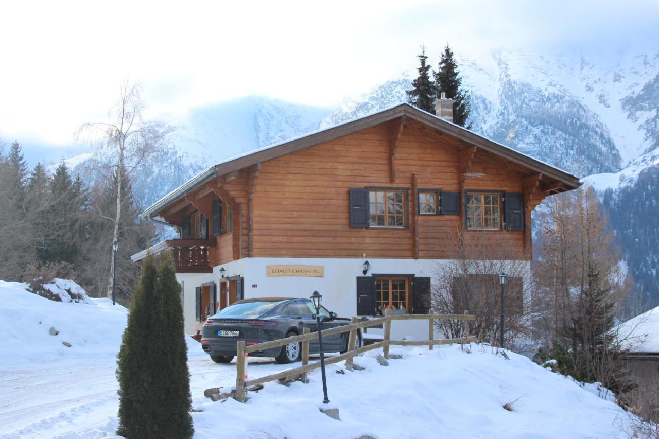 Chalet Charming Grächen Buitenkant foto