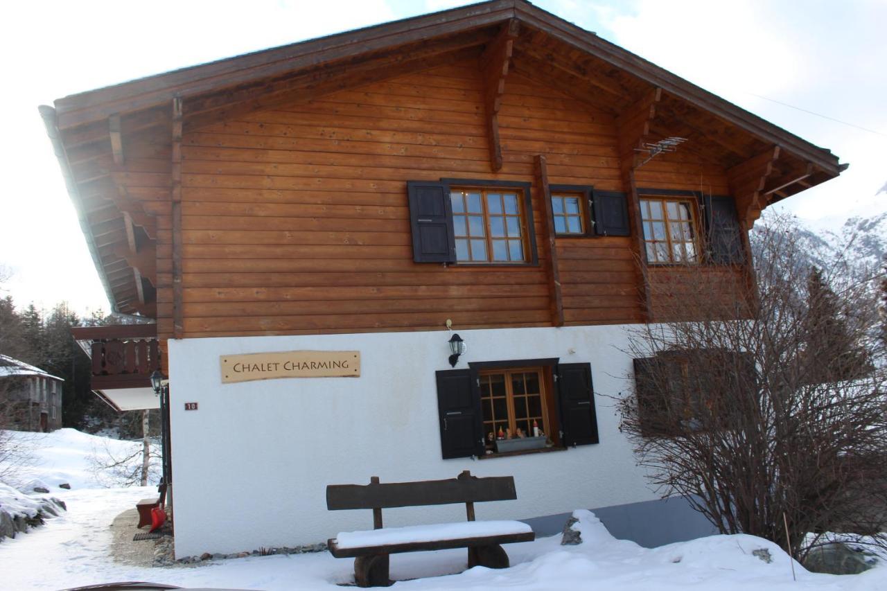 Chalet Charming Grächen Buitenkant foto