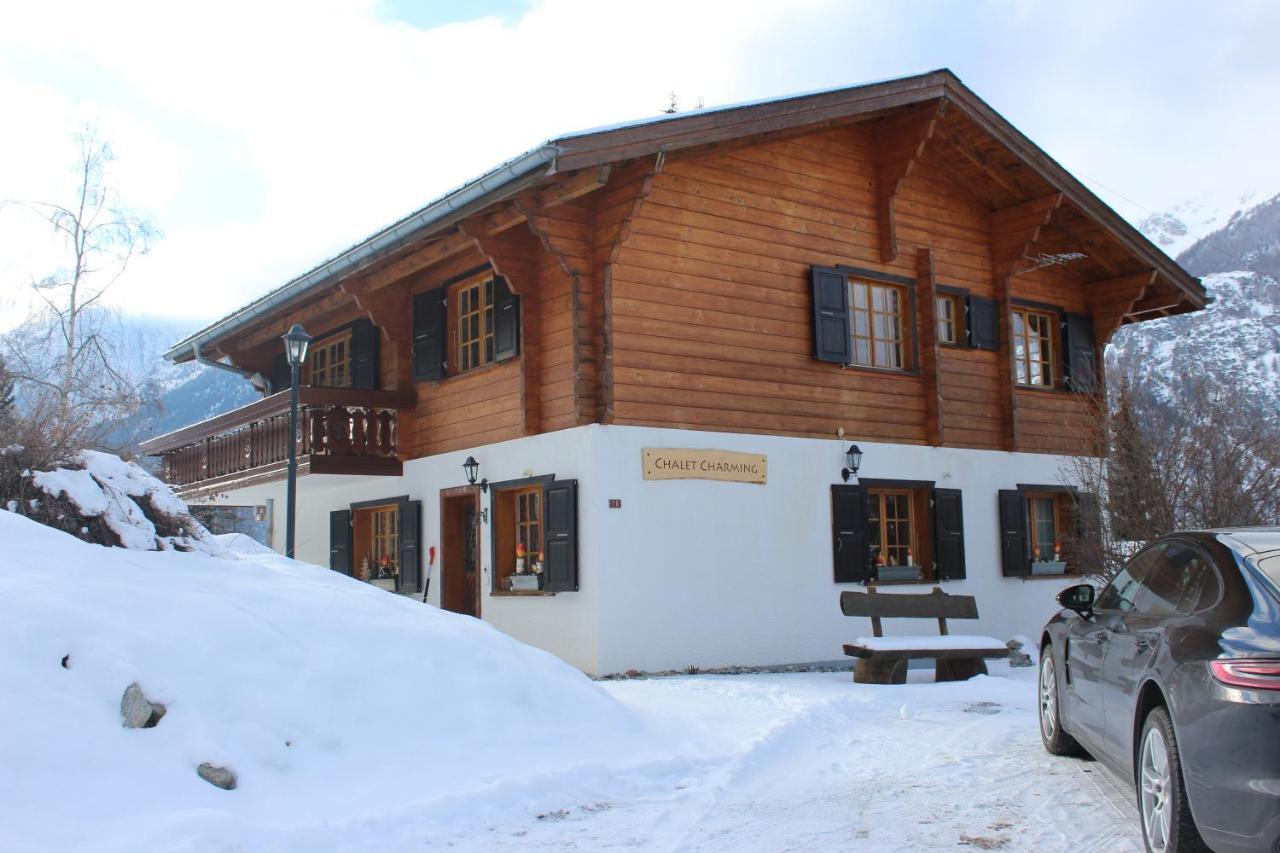 Chalet Charming Grächen Buitenkant foto
